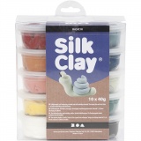 Silk Clay®, sanfte, dezente Farben, 10x40g/ 1 Pck