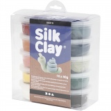 Silk Clay®, sanfte, dezente Farben, 10x40g/ 1 Pck