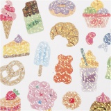 Sticker, Süßigkeiten, 15x16,5 cm, 1 Bl.