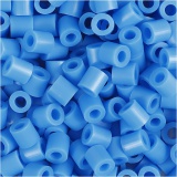Bügelperlen, Größe 5x5 mm, Lochgröße 2,5 mm, medium, Blau (32238), 1x6000Stk/ 1 Pck