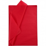 Seidenpapier, Blatt 50x70 cm, 17 g, Rot, 10Bl./ 1 Pck