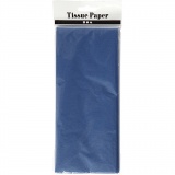 Seidenpapier, Blatt 50x70 cm, 17 g, Blau, 10Bl./ 1 Pck