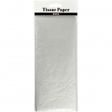 Seidenpapier, 50x70 cm, 17 g, Silber, 1x6Bl./ 1 Pck