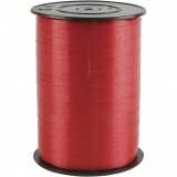 Kräuselband, B 10 mm, Glänzend, Rot, 1x250m/ 1 Rolle
