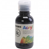 PRIMO Acrylfarbe in ausgezeichneter Qualität, Schwarz, 125ml/ 1 Fl.