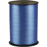 Kräuselband, B 10 mm, Glänzend, Blau, 1x250m/ 1 Rolle