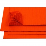 Harmonika-Papier, 28x17,8 cm, Orange, 1x8Bl./ 1 Pck