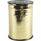 Kräuselband, B 10 mm, Glänzend, Metalic-gold, 1x250m/ 1 Rolle