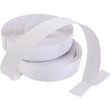Velcro-Klettband, Dicke 2 cm, Weiß, 1x25m/ 1 Pck