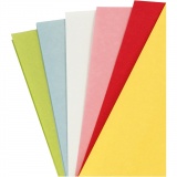 Leichtes, helles Papier, 30x30 cm, 80 g, Standard-Farben, 12Bl./ 1 Pck