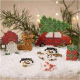 Kreativ Set NABBI BioBeads, Weihnachtsauto, Rentier, Schneemann, Wichtel und Geschenk, 1Pck/ 1 Pck