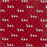 Geschenkpapier, Skandinavischer Weihnachtszwerg, B 50 cm, 80 g, Rot, 1x100m/ 1 Rolle