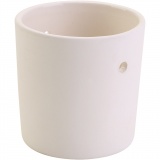 Keramiktopf zum Aufhängen, H 7 cm, Dicke 5 mm, 12 Stk/ 1 Pck