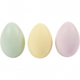 Eier, H 6 cm, Pastellfarben, 1x12Stk/ 1 Pck