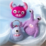 Mini Kreativ Set Nadelfilzen, Monster, Sortierte Farben, 1 Pck