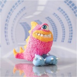 Mini Kreativ Set Modellieren, Monster Freddy, Neonpink, 1Pck/ 1 Pck