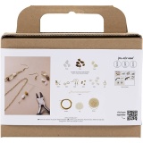 Mini Kreativ Set Schmuck, Halskette und Ohrringe aus Kristallen, 1 Pck