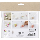 Mini Kreativ Set Modellieren, Mit Perlen verzierte Eier, Pastellfarben, 1 Pck