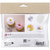 Mini Kreativ Set Modellieren, Donuts, Pink, Türkis, Weiß, Gelb, 1 Pck