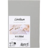 Linoleum, Größe 10x15 cm, Dicke 3 mm, Grau, 2 Stk/ 1 Pck