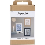 Kreativ Set Papierkunst, Bilder zum Aushängen, Creme, 1 Pck