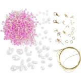 Mini Kreativ Set Schmuck, Halsketten und Ohrringe, Glänzend, 1Pck/ 1 Pck