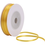 Satinband, 3 mm, Sonnengelb, 30m/ 1 Rolle