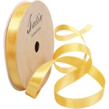 Satinband, 10 mm, Gelb, 10m/ 1 Rolle