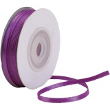 Satinband, 3 mm, Dunkellila, 30m/ 1 Rolle