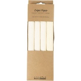 Krepppapier, Blatt 25x60 cm, Kreppanteil: 180%, 105 g, Creme, 4Bl./ 1 Pck