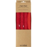 Krepppapier, Blatt 25x60 cm, Kreppanteil: 180%, 105 g, Rot, 4Bl./ 1 Pck