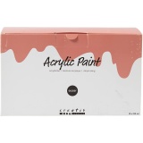 Acrylfarbe Glänzend, Sortierte Farben, 10x120ml/ 1 Pck