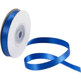 Satinband, 10 mm, Blau, 30m/ 1 Rolle