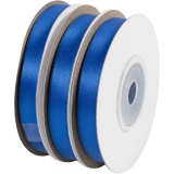 Satinband, 10 mm, Blau, 30m/ 1 Rolle