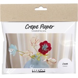 Mini Kreativ Set Krepppapier, Kreppblumen, Pastellfarben, 1 Pck