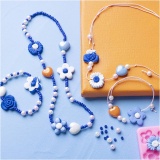 Mini Kreativ Set Schmuck, Blumen, Sortierte Farben, 1 Pck