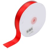 Satinband, B 25 mm, Rot, 100m/ 1 Rolle