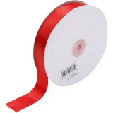 Satinband, B 25 mm, Rot, 50m/ 1 Rolle