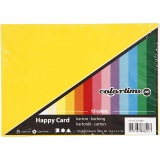 Frühlingskarton, A6, 105x148 mm, 180 g, Sortierte Farben, 120Bl. sort./ 1 Pck