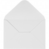 Kuvert, Umschlaggröße 11,5x16 cm, 110 , Weiß, 1x10Stk/ 1 Pck