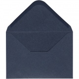 Kuvert, Umschlaggröße 11,5x16 cm, 110 , Blau, 1x10Stk/ 1 Pck