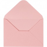 Kuvert, Umschlaggröße 11,5x16 cm, 110 , Rosa, 1x10Stk/ 1 Pck