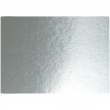 Metallic-Folienkarton, A4, 210x297 mm, 280 g, Silber, 10 Bl./ 1 Pck