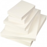 Aquarellpapier, A3,A4,A5, 200+300 g, Weiß, 100 Bl./ 6 Pck