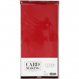 Karten & Kuverts, Kartengröße 15x15 cm, Umschlaggröße 16x16 cm, 110+230 g, Grün, Rot, 1x50Set/ 1 Pck