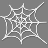 Spinnennetz-Stanzform, Größe 19x21 cm, 230 g, Weiß, 1x16Stk/ 1 Pck
