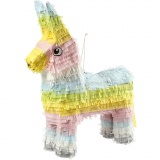 Piñata, Größe 39x13x55 cm, Pastellfarben, 1Stk/ 1 Stk