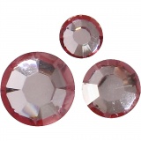 Strasssteine, konisch rund, Größe 6+8+10 mm, Rosa, 1x35Stk/ 1 Pck