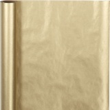 Geschenkpapier , B 50 cm, 60 g, Gold, 5m/ 1 Rolle
