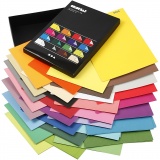 Color Bar-Papier, A4, 210x297 mm, 100 g, Sortierte Farben, 10 Bl./ 16 Pck